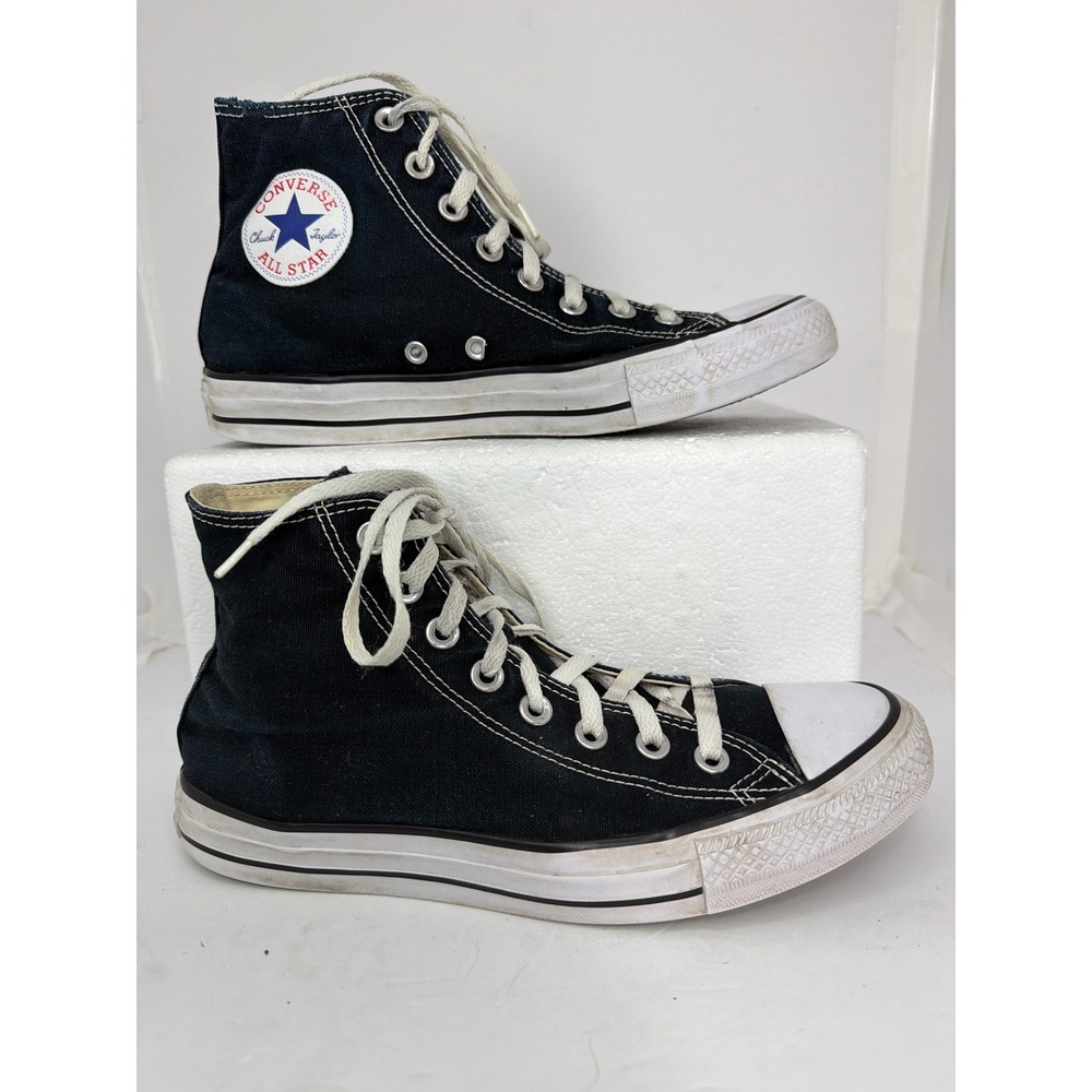 Converse Chuck Taylor All Star High Top Black Canvas Sneakers M9160 Mens 7 Wos 9